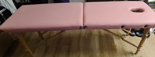 Pink portable massage table - pink,