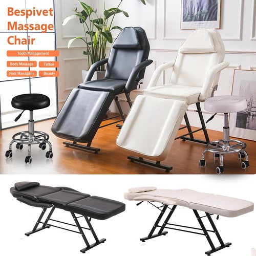 Beauty bed stool - bed, w/stool