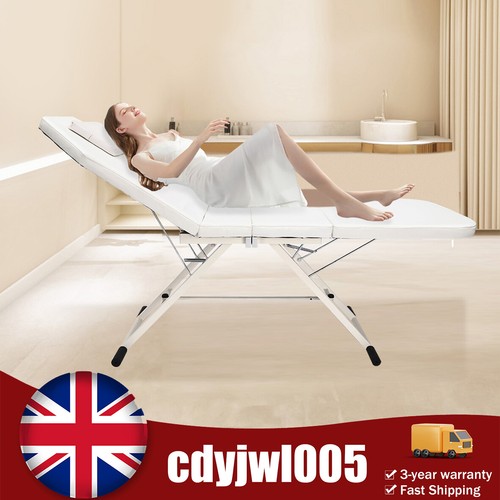 White salon beauty recliner - white,