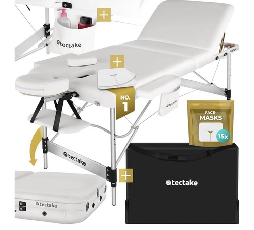 Tectake zone massage table - 3-zone,