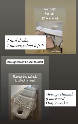 White stationary massage table - white,