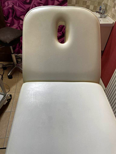 White massage table - white,