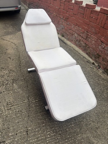 White massage table metal - table,,