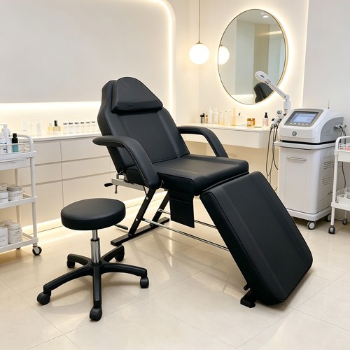 Beauty bed stool adjustable - bed, w/stool