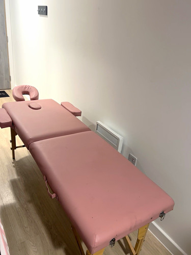 Pink portable foldable massage - foldable,